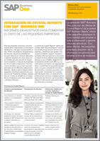 SAP Business One integración de Crystal Reports