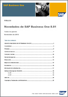 SAP Business One Novedades